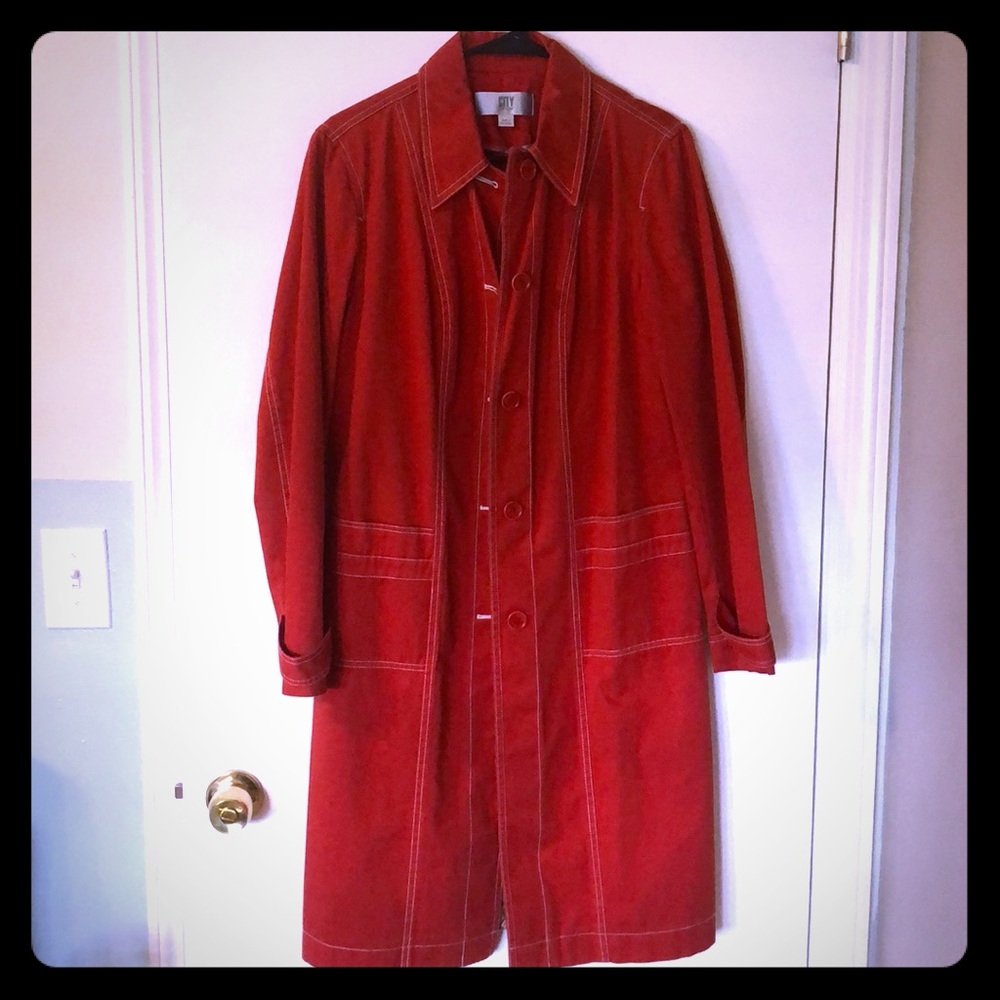 Red DKNY City jacket